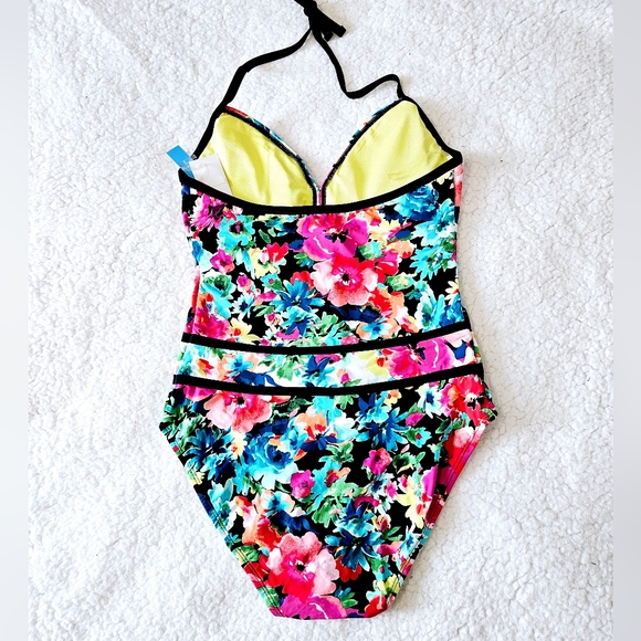 🆕️ BLEU ROD BEATTIE FLORAL ONE PIECE TUMMY CONTROL SWIMSUIT NEW - Picture 4 of 12